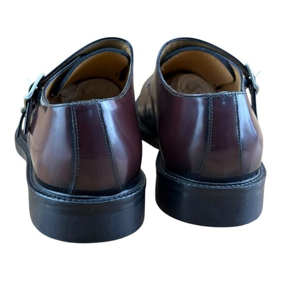 MR. COBBLER Men Shoes Italian Loafers Shoes Buckle Brown Dark Size 8.5-9|42 EU - Picture 6 of 7